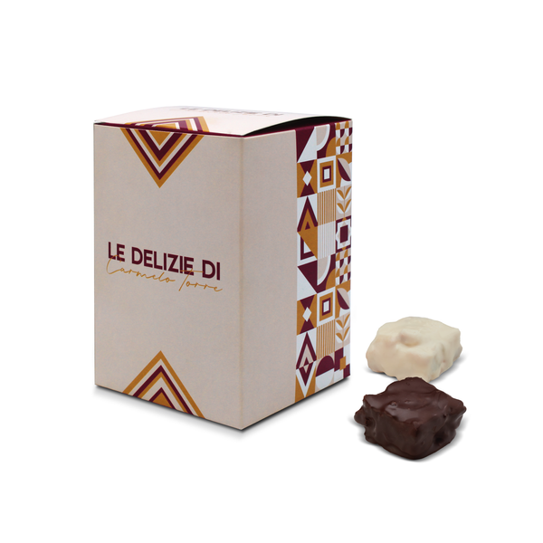 Box regalo con Torroncini Artigianali con Mandorle Siciliane (250 grammi)